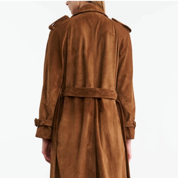 Nili Lotan Suede Trench Coat - Picture 8 of 9